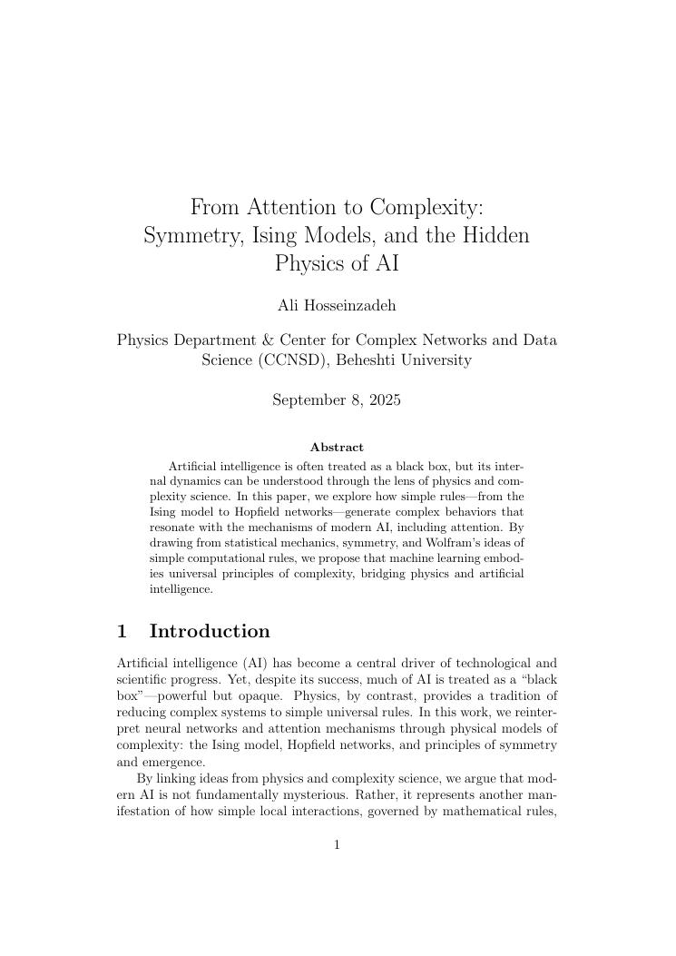 Cover of From Attention to Complexity